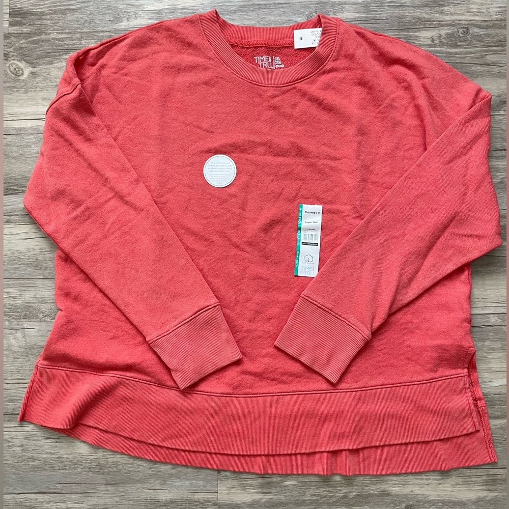 Time and Tru relaxed fit sweatshirt